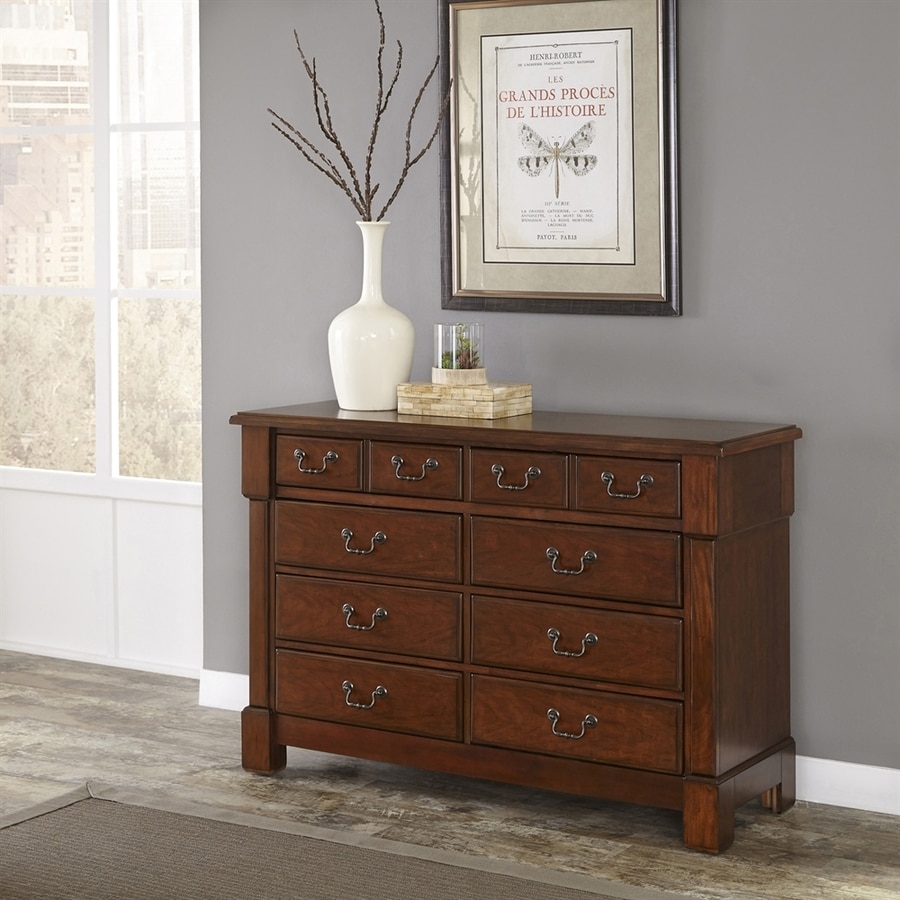 Home Styles Aspen Rustic Cherry 8Drawer Double Dresser at