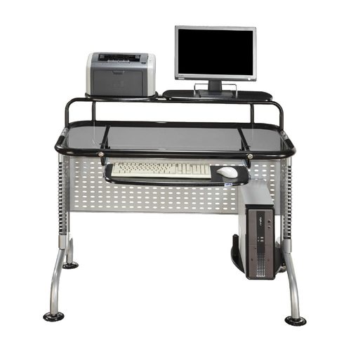 Innovex Pilot Contemporary Black Computer Desk At Lowes Com