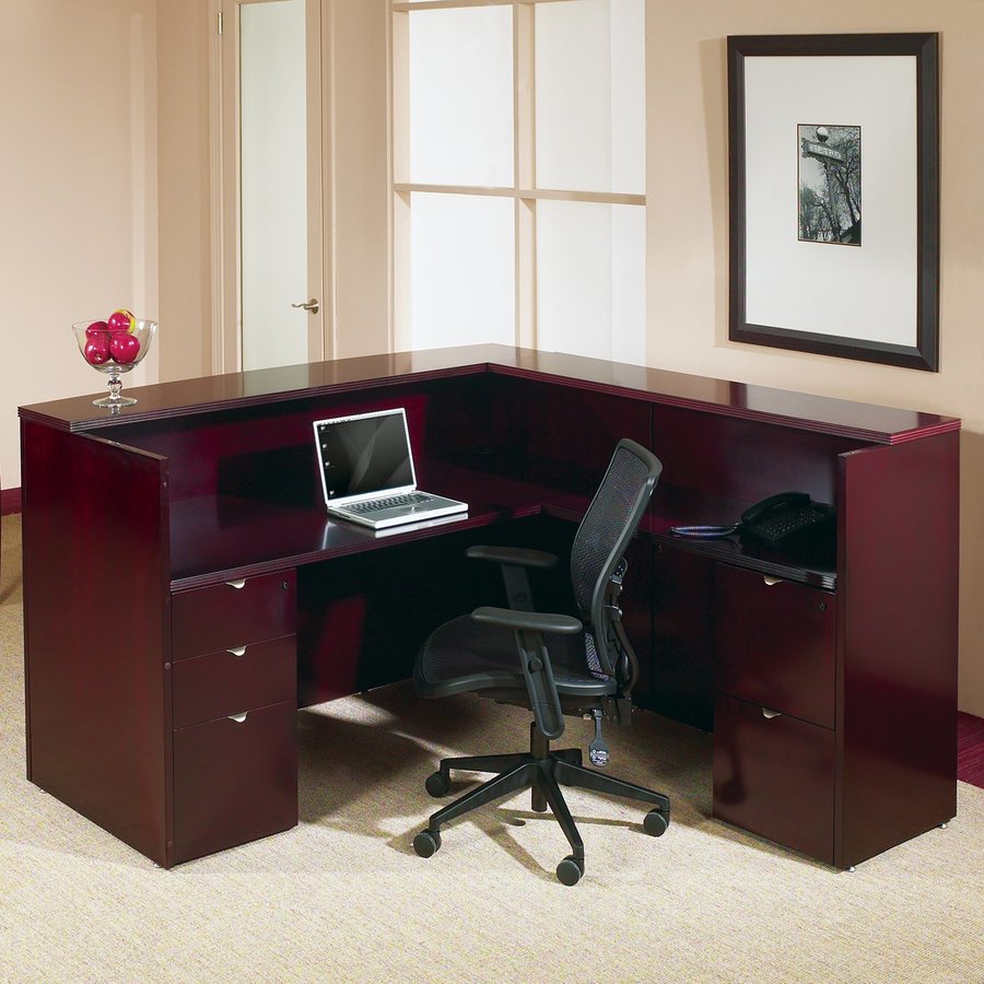 Office Star Osp Furniture Kenwood Mahogany L Shaped Desk At Office Star Osp Furniture Kenwood Mahogany L Shaped Desk