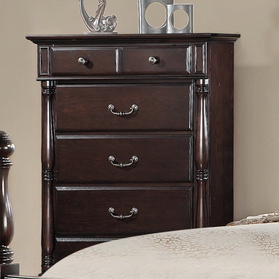 Homelegance Townsford Rich Dark Cherry 5Drawer Chest at