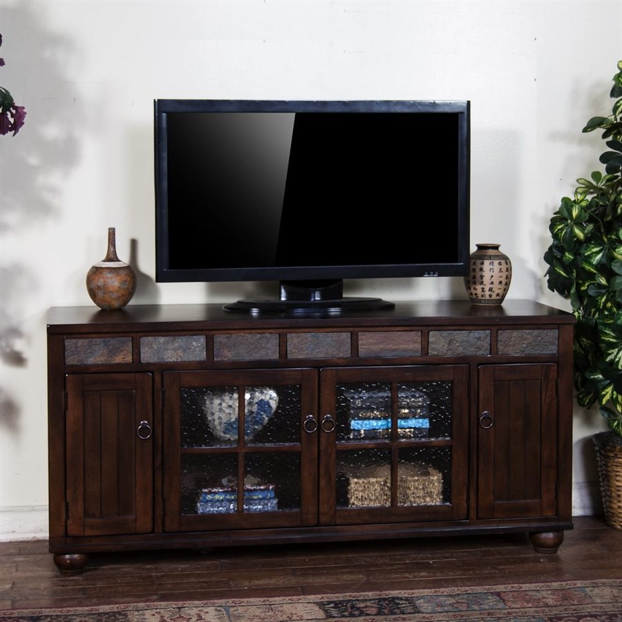 Sunny Designs Santa Fe Dark Chocolate Rectangular Tv Cabinet At Sunny Designs Santa Fe Dark Chocolate Rectangular Tv Cabinet