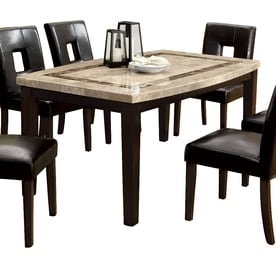 Dining Tables At Lowes Furniture Of America Lisbon Natural Stone Marble Dining Table