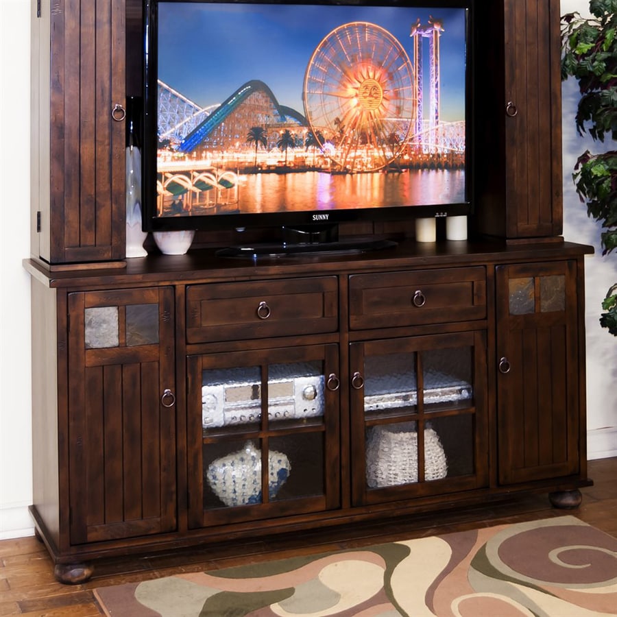 Sunny Designs Santa Fe Dark Chocolate Rectangular Tv Cabinet At Sunny Designs Santa Fe Dark Chocolate Rectangular Tv Cabinet