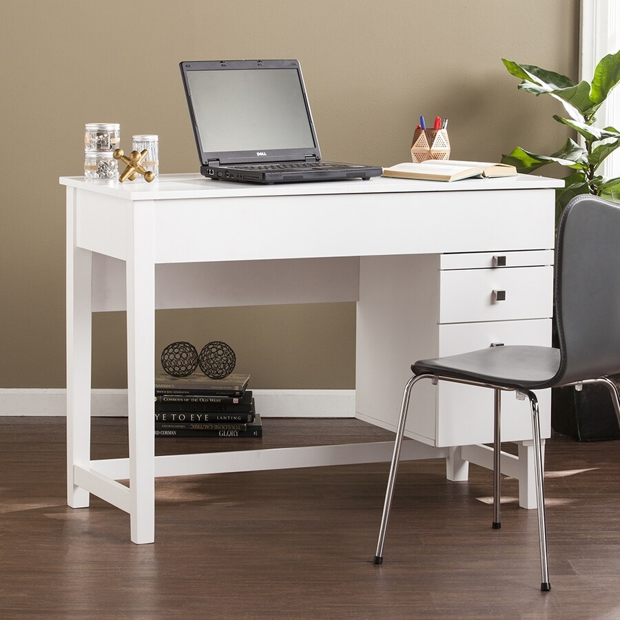 Boston Loft Furnishings Elashor Modern White Adjule Desk At Boston Loft Furnishings Elashor Modern White Adjule Desk