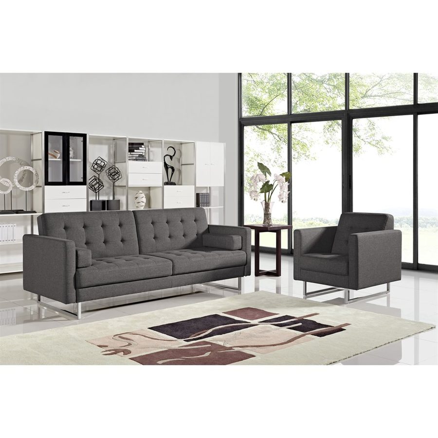 Diamond Sofa 2 Piece Opus Grey Living Room Set At Lowes Com