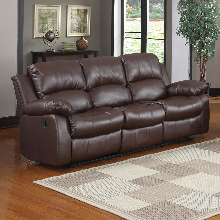 Homelegance Cranley Casual Brown Faux Leather Reclining Sofa At Homelegance Cranley Casual Brown Faux Leather Reclining Sofa