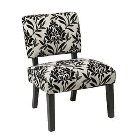 Jasmine Black Chairs At Lowes Office Star Set Of 1 Jasmine Casual Cotton Blend Accent Chair