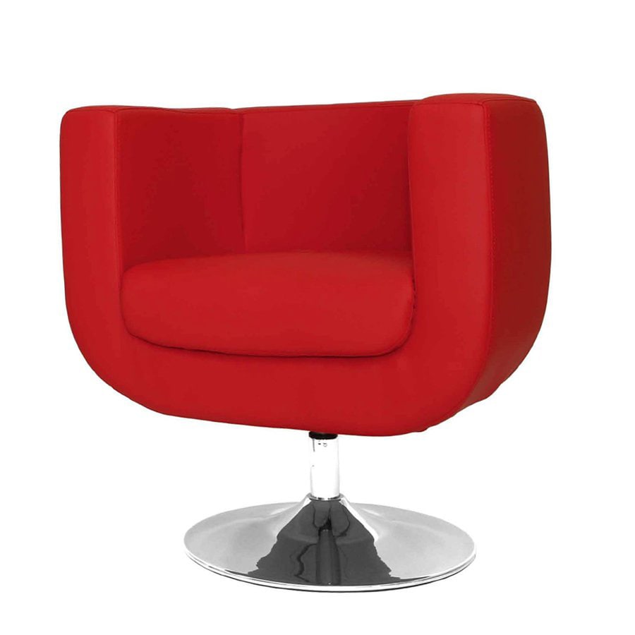 Whiteline Imports Bliss Modern Red Faux Leather Accent Chair At Whiteline Imports Bliss Modern Red Faux Leather Accent Chair