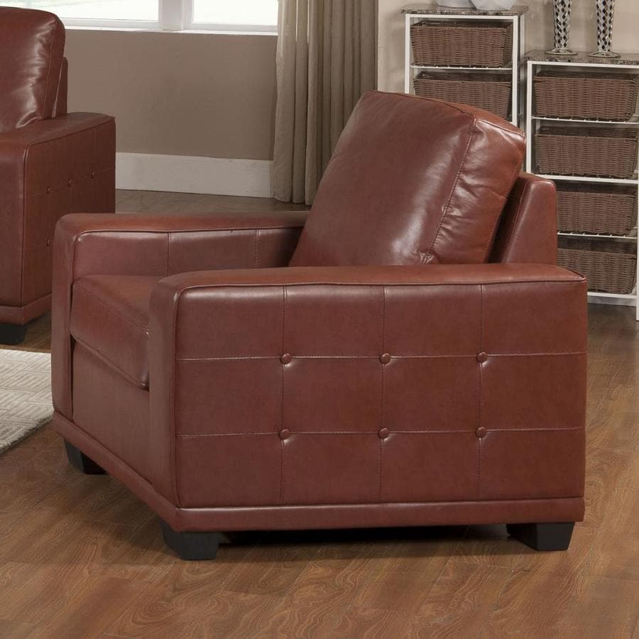 KB Furniture Casual Tobacco Faux Leather Club Chair at