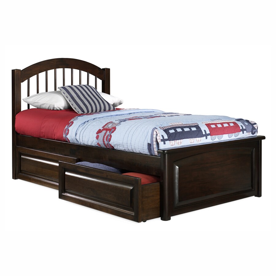 Atlantic Furniture Windsor Antique Walnut Twin Platform Bed At Com Atlantic Furniture Windsor Antique Walnut Twin Platform Bed