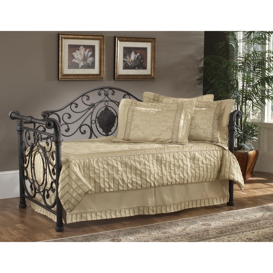 Hillsdale Furniture Mercer Antique Brown Twin Trundle Bed in the Beds