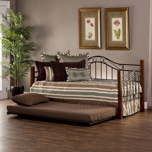 Hillsdale Furniture Matson Cherry/Black Twin Trundle Bed at Lowes.com