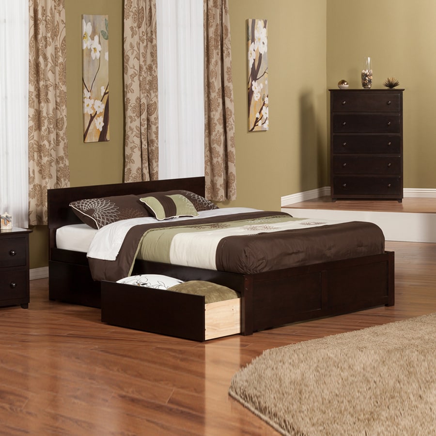 Atlantic Furniture Orlando Espresso King Platform Bed With Atlantic Furniture Orlando Espresso King Platform Bed With Storage