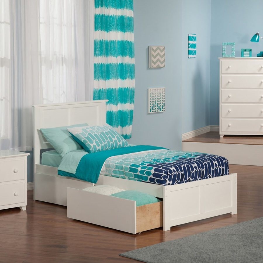 Atlantic Furniture Madison White Twin Xl Platform Bed With Atlantic Furniture Madison White Twin Xl Platform Bed With Storage