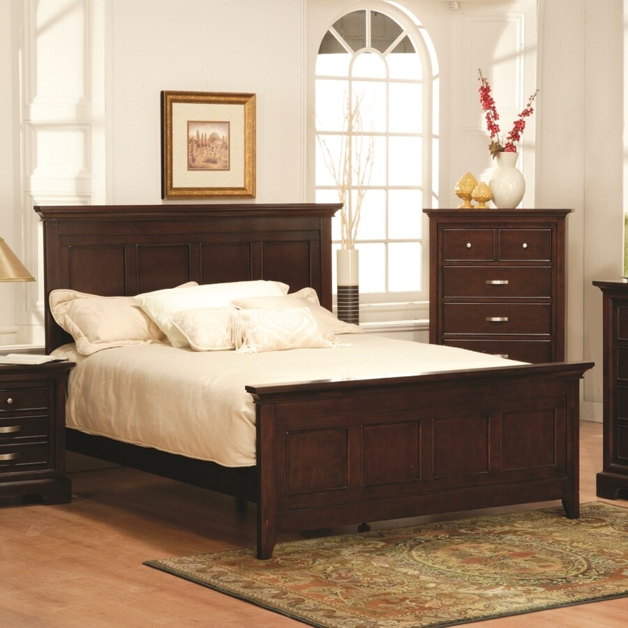 Homelegance Glamour Espresso California King Panel Bed at Lowes.com