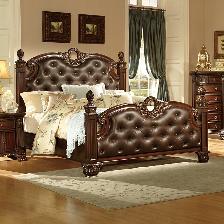 Homelegance Orleans Dark Brown Queen Upholstered Bed at
