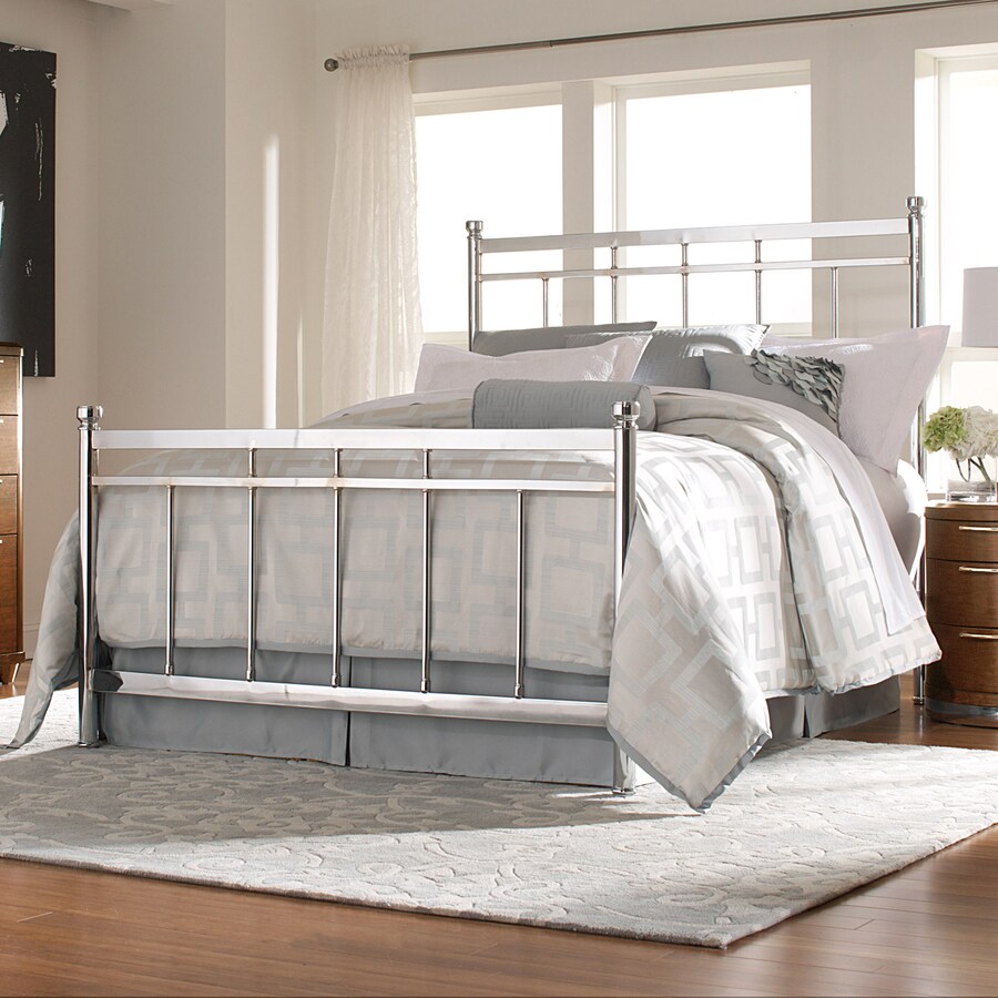 Homelegance 2863-1 Zelda Chrome Queen Metal Bed