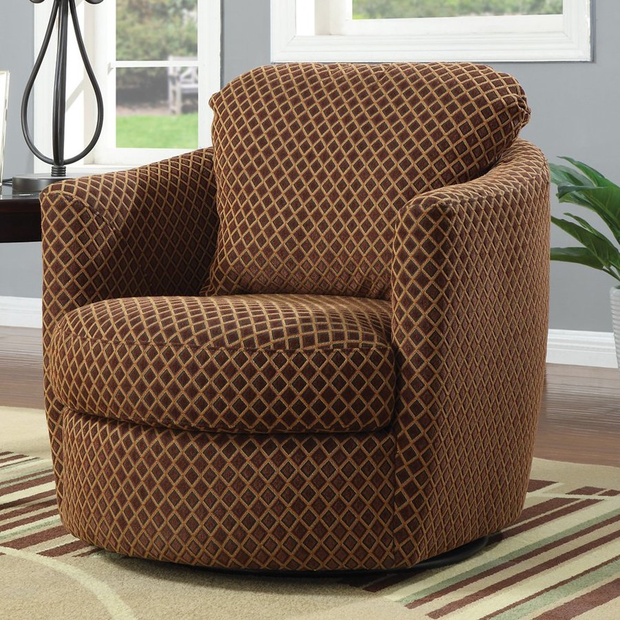 Coaster Fine Furniture Casual Brown Diamond Club Chair at
