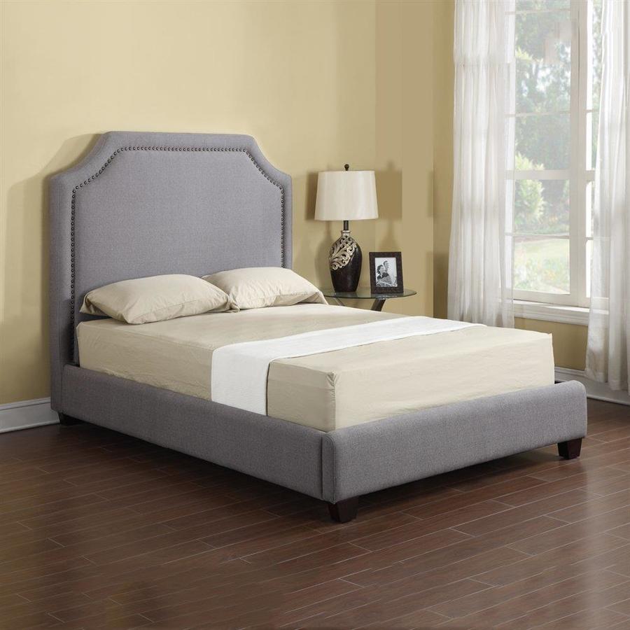 Emerald Home Furnishings London Grey California King Upholstered Bed Emerald Home Furnishings London Grey California King Upholstered Bed