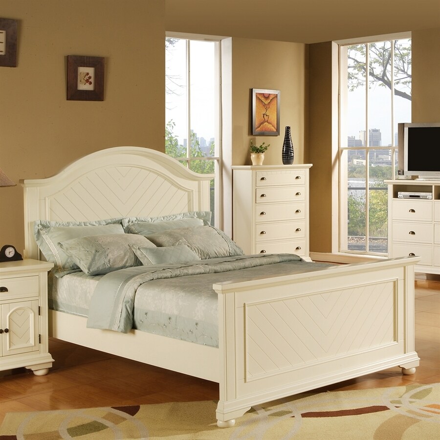 Picket House Furnishings Belmor White Full Panel Bed at Lowes.com