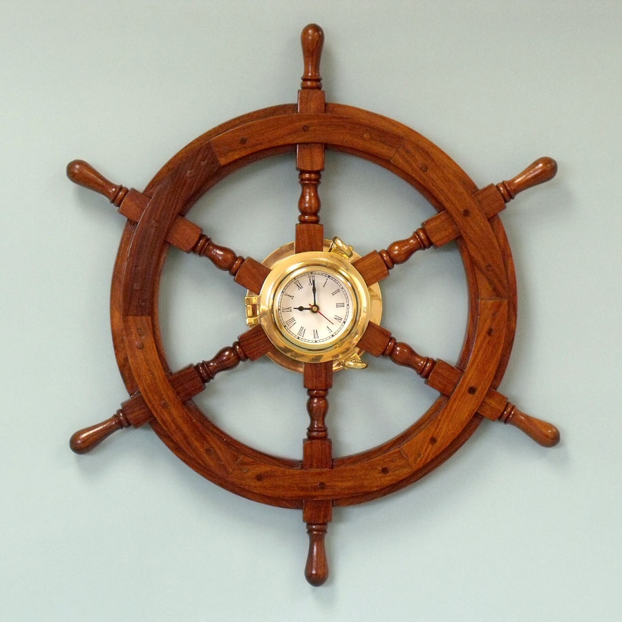 Handcrafted Nautical Decor Analog Novelty Indoor Outdoor Wall Clock At   1000280829 