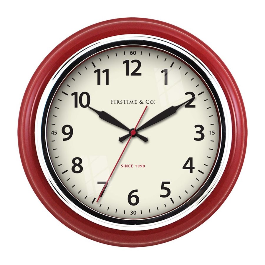 Firstime Cayenne Analog Round Indoor Wall Standard Clock In The Clocks