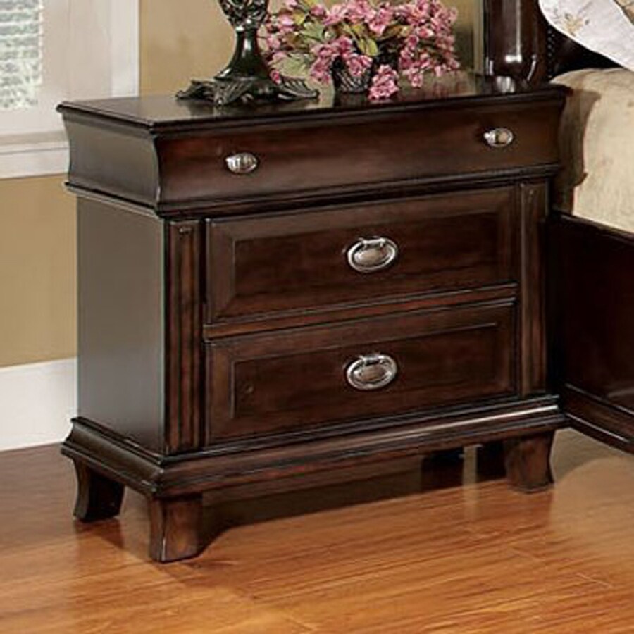Furniture of America Arden Brown Cherry Nightstand at