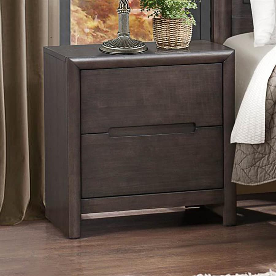 Homelegance Lavinia Weathered Grey Rubberwood Nightstand at Lowes.com