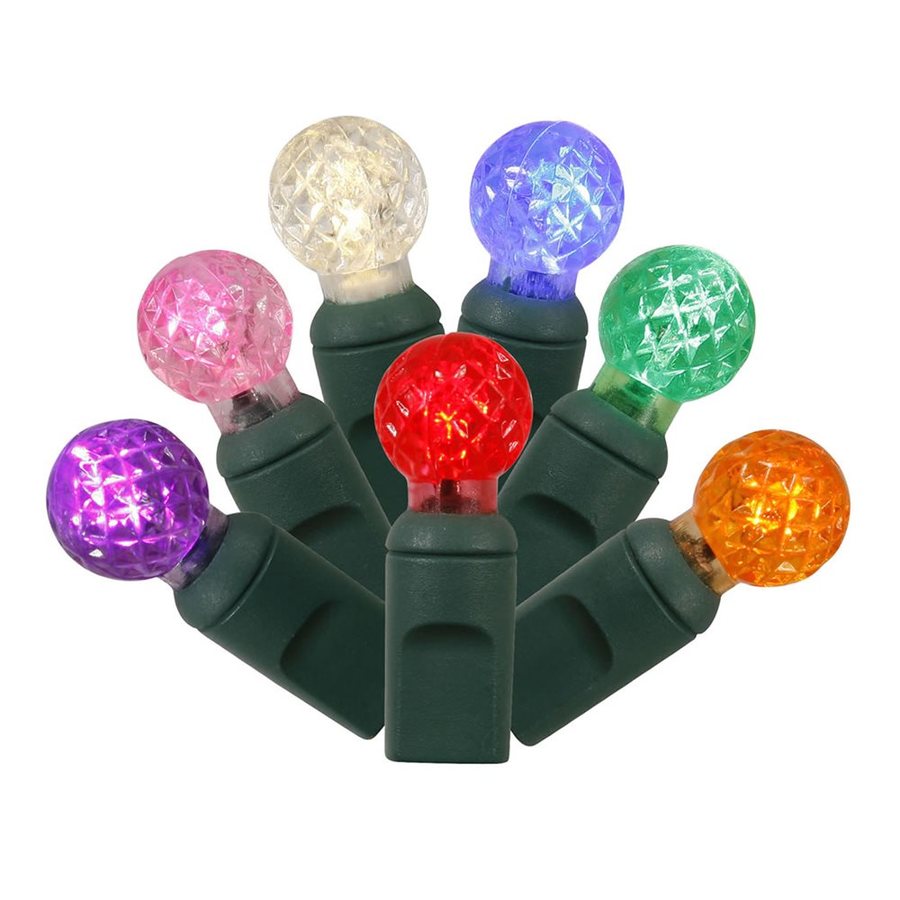 Shop Vickerman 50-Count Constant Multicolor C6 LED Plug-In Indoor/Outdoor Christmas String ...
