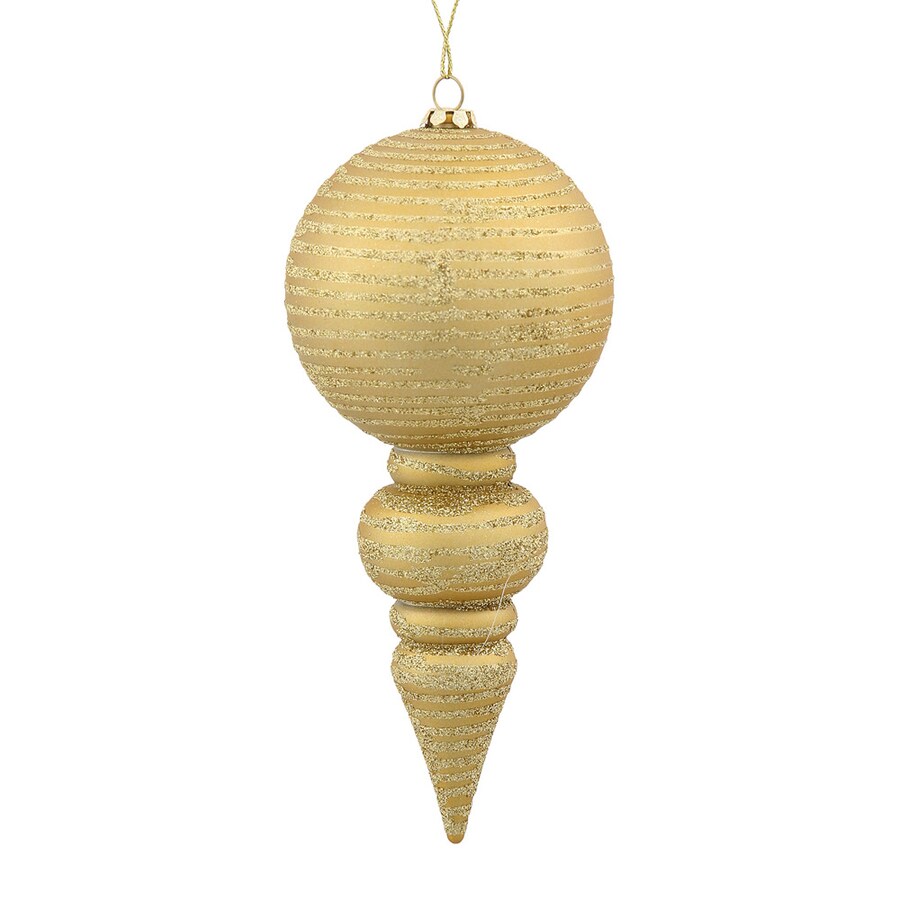 shop vickerman gold finial ornament at lowes com shop vickerman gold finial ornament at lowes com