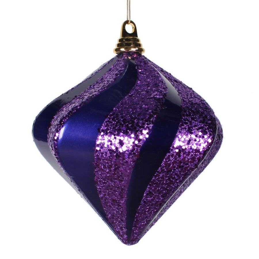 Shop Vickerman Purple Diamond Ornament at Lowes.com