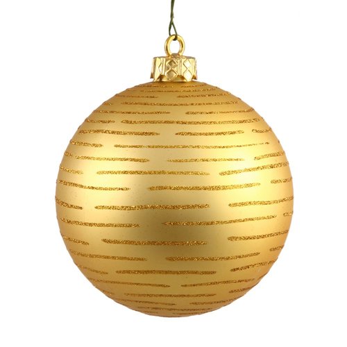 Vickerman Gold Ball Ornament in the Christmas Ornaments department at ...