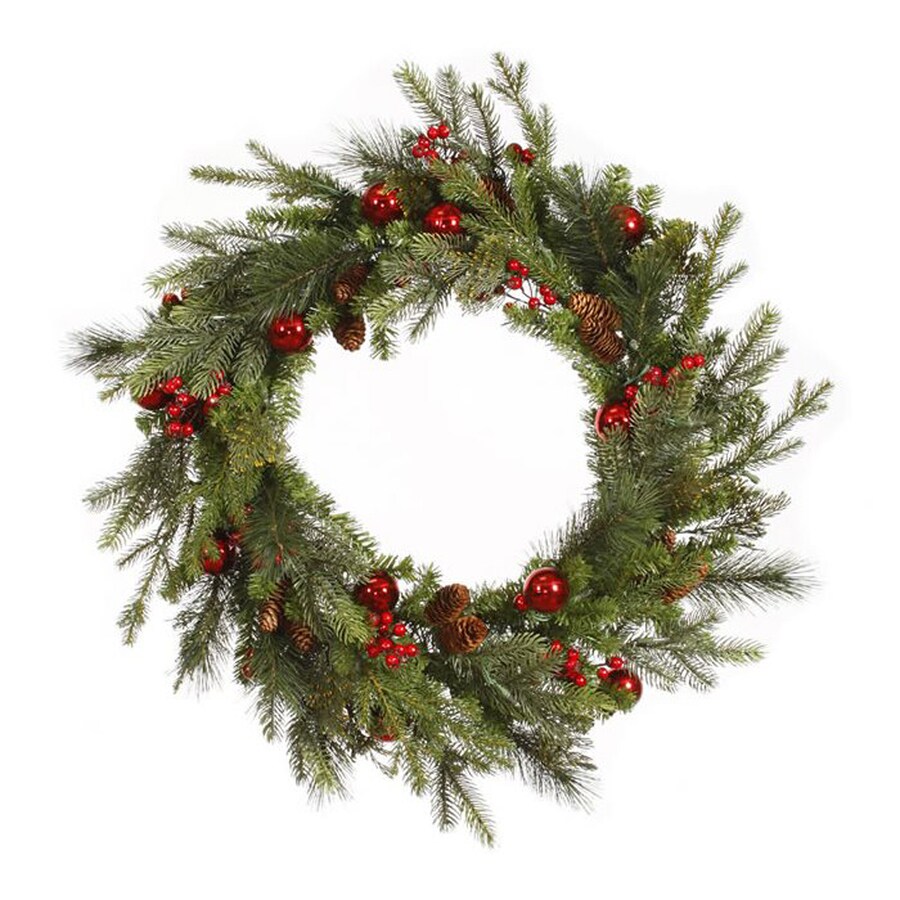 Northlight 36-in Indoor Mixed Pine Artificial Christmas Wreath at Lowes.com