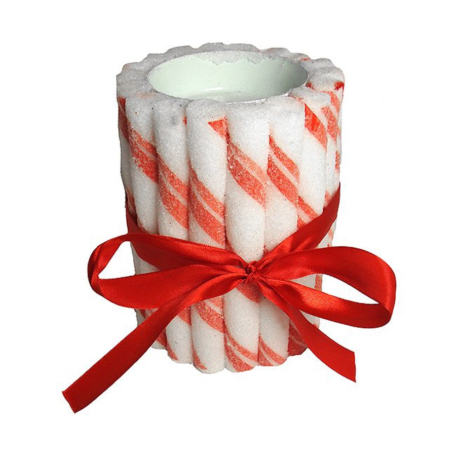 Northlight Peppermint Twist Candy Cane Candle Holder at