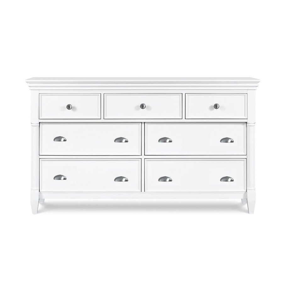 Magnussen Home Kasey White 7 Drawer Double Dresser At Lowes Com