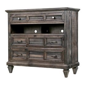 Dressers At Lowes Magnussen Home Calistoga Weathered Charcoal Pine 3 Drawer Media Dresser