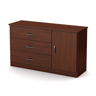 South Shore Furniture Libra Royal Cherry 3 Drawer Combo Dresser At