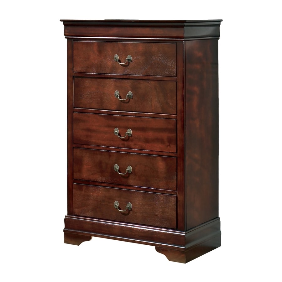 Signature Design by Ashley Alisdair Dark Brown 5-Drawer Chest in the ...