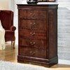 Signature Design By Ashley Alisdair Dark Brown 5-Drawer Chest At Lowes.com