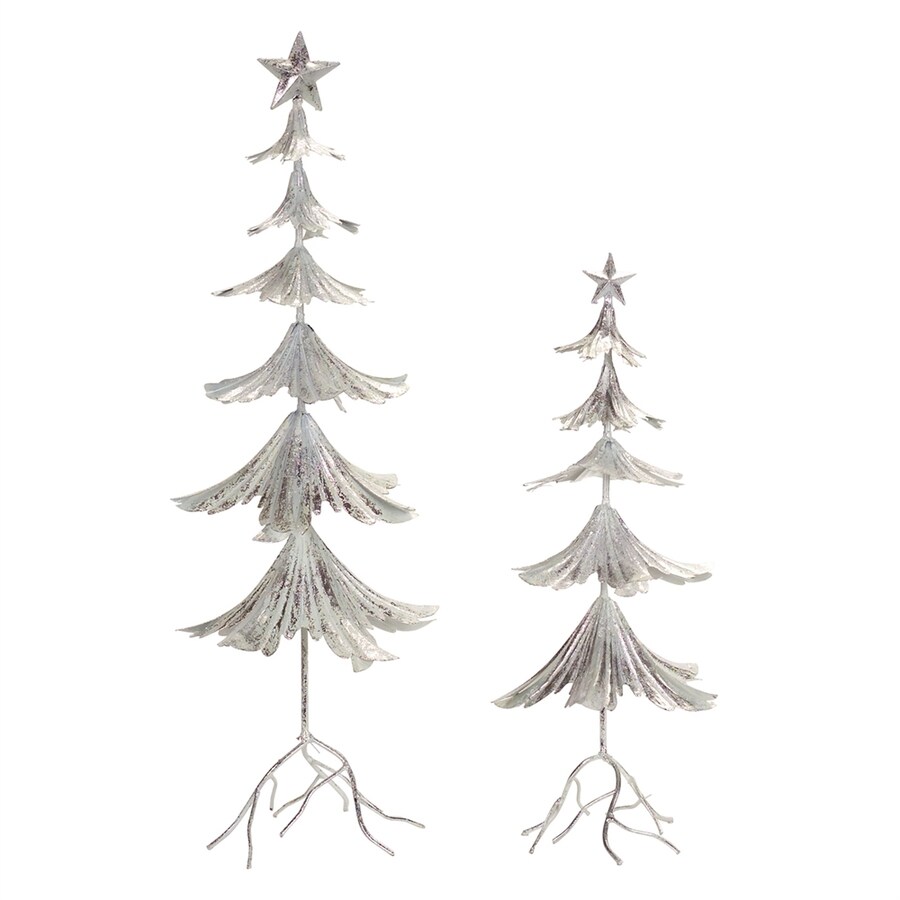 Melrose International White Washed Nativity Sign (Set of 2)