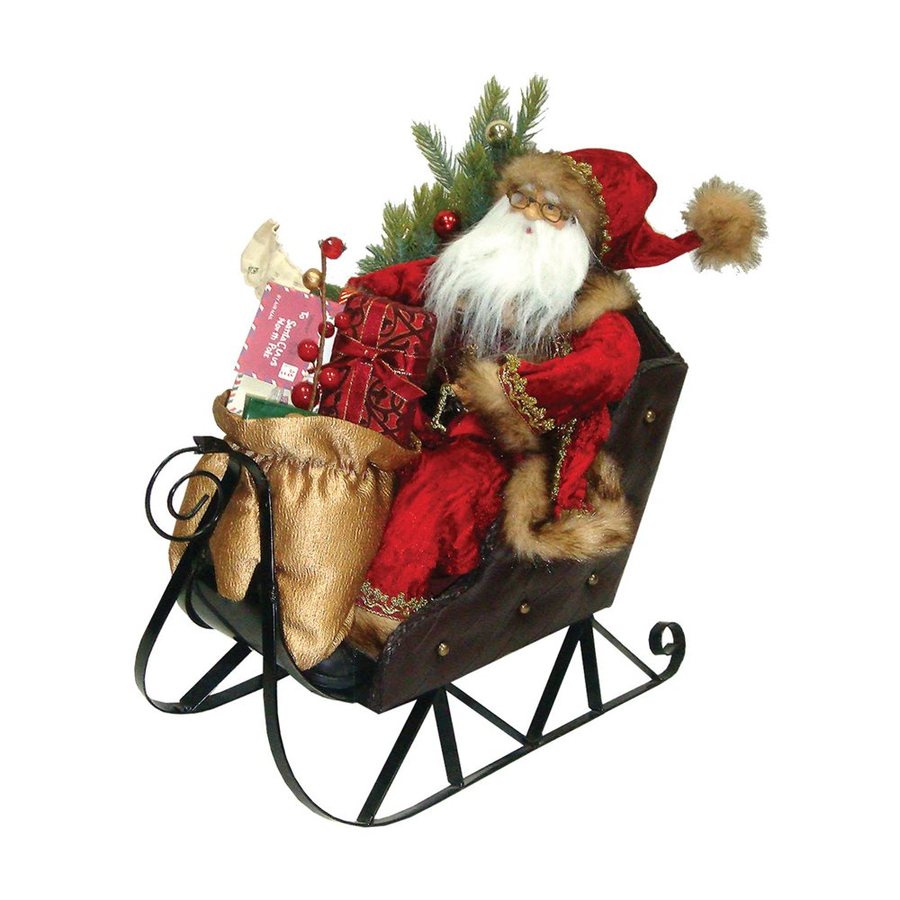 Santa's Workshop Santa in his Sleigh Figurine at Lowes.com