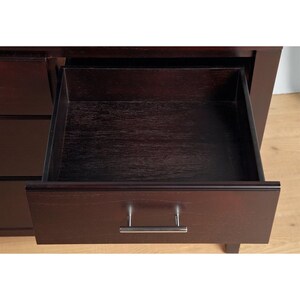 Modus Furniture Nevis Espresso Mahogany 7 Drawer Double Dresser At