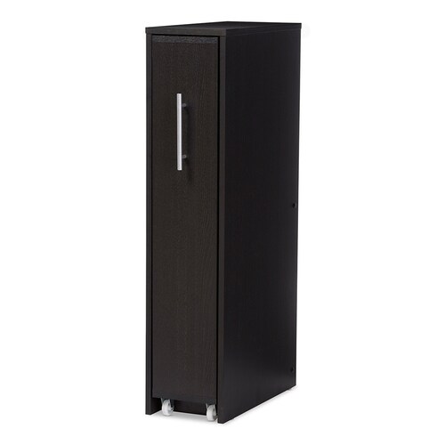 Baxton Studio Lindo Dark Brown 4-Shelf Office Cabinet at Lowes.com