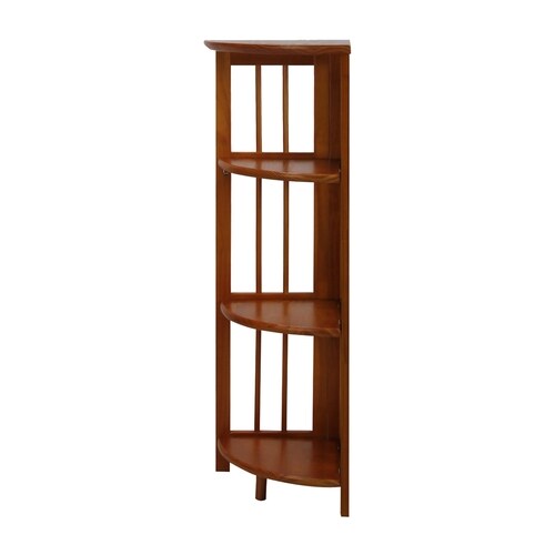 Casual Home Honey Oak Wood 3Shelf Bookcase at