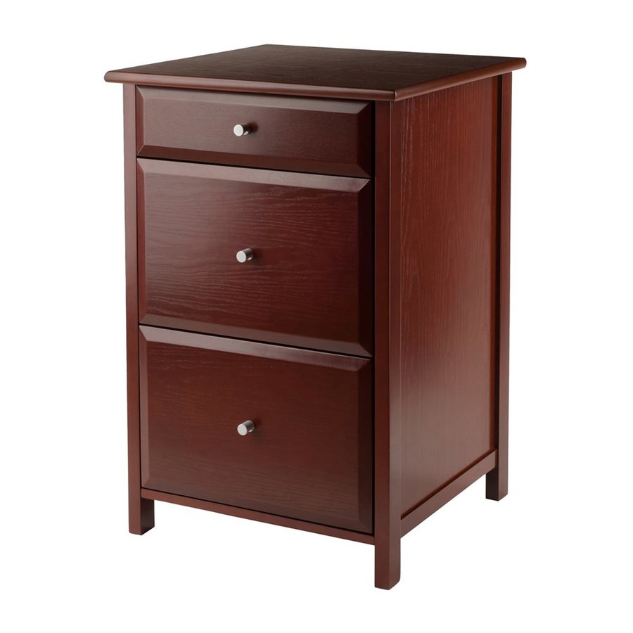 Winsome Wood Delta Walnut 3-Drawer File Cabinet at Lowes.com