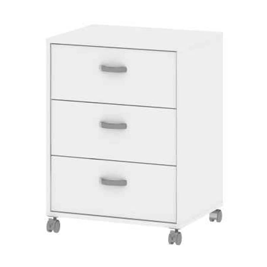 Tvilum Connect White 3 Drawer File Cabinet At Lowes Com