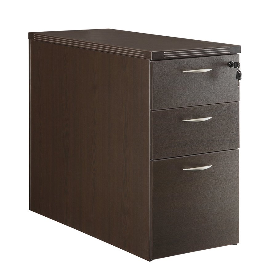 OSP Home Furnishings Napa Espresso 3-Drawer File Cabinet ...