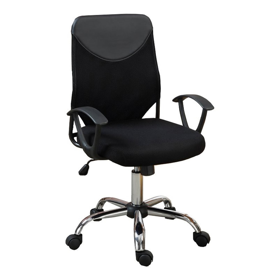 Poundex Black Contemporary Desk Chair At Com Poundex Black Contemporary Desk Chair