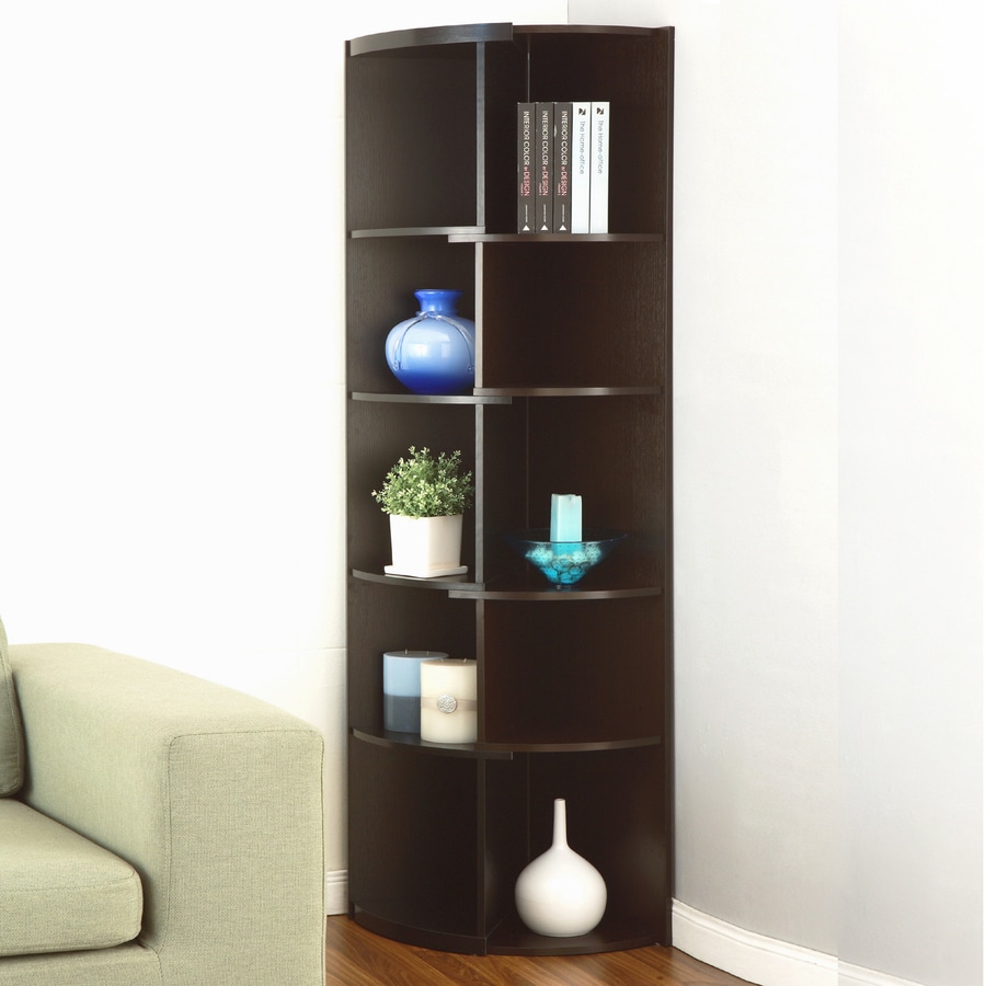 Enitial Lab Espresso Black 5 Shelf Bookcase At Com Enitial Lab Espresso Black 5 Shelf Bookcase