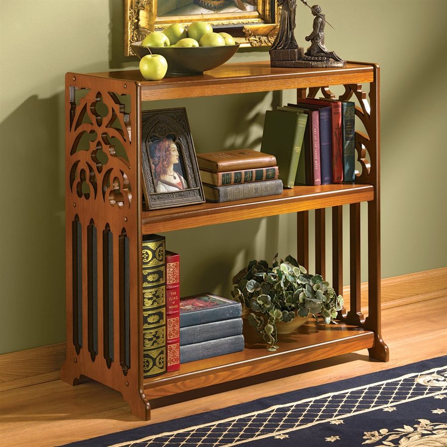 Design Toscano Rich Walnut Wood Bookcase at Lowes.com